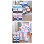Grey Ultra-Absorbent Long-Fiber Cotton Large Bath Towel – Perfect for Home Hotel and Beauty Salons 140cm*70cm - Home &