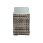 Grey Wicker End Table - Furniture > Outdoor
