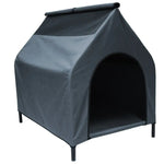 Grey XL Waterproof Portable Flea and Mite Resistant Dog Kennel House Nest Outdoor Indoor - Pet Care > Dog Supplies >