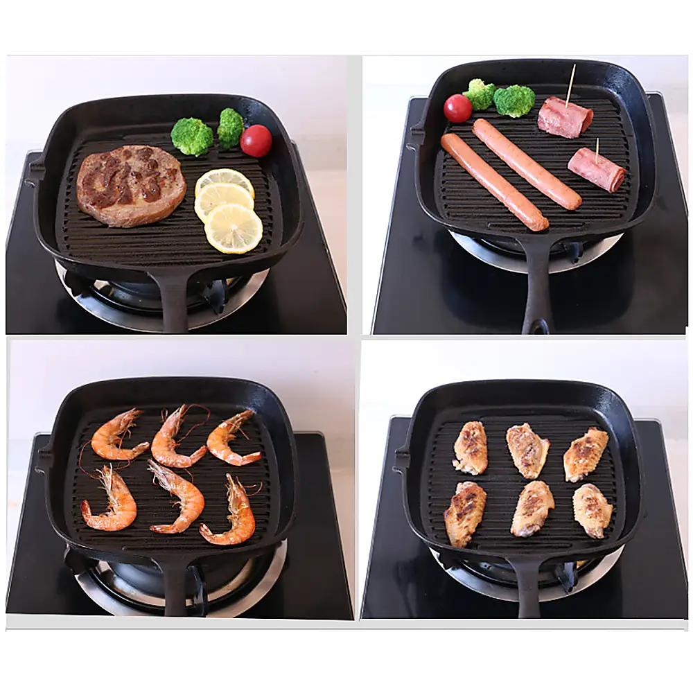 Grill Plate Non Stick Frying Pan Fry - Home & Garden > Kitchenware