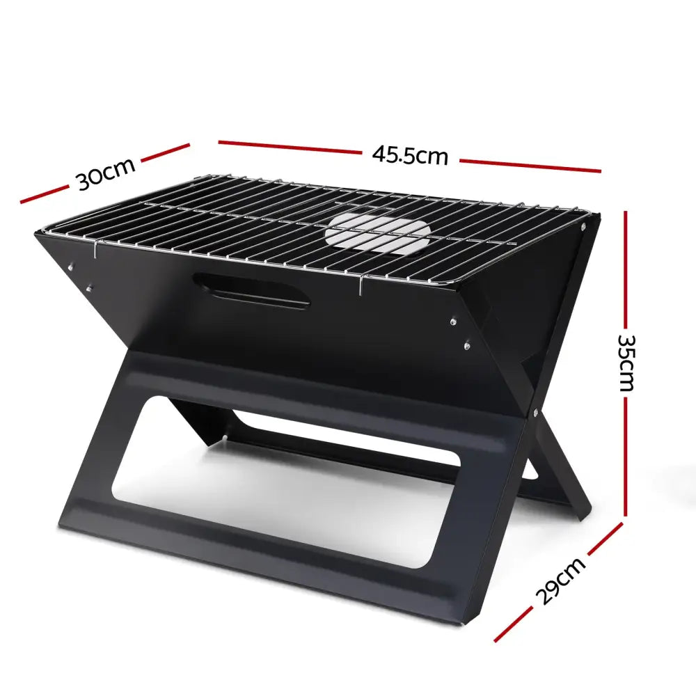 Grillz BBQ Grill Charcoal Smoker Foldable - Home & Garden > BBQ
