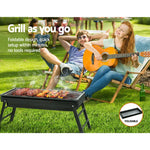 Grillz BBQ Grill Charcoal Smoker Foldable - Outdoor > Camping