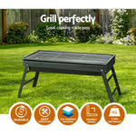 Grillz BBQ Grill Charcoal Smoker Foldable - Outdoor > Camping