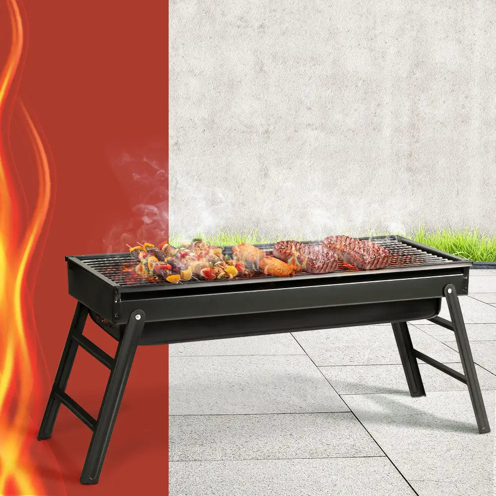 Grillz BBQ Grill Charcoal Smoker Foldable - Outdoor > Camping