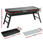 Grillz BBQ Grill Charcoal Smoker Foldable - Outdoor > Camping