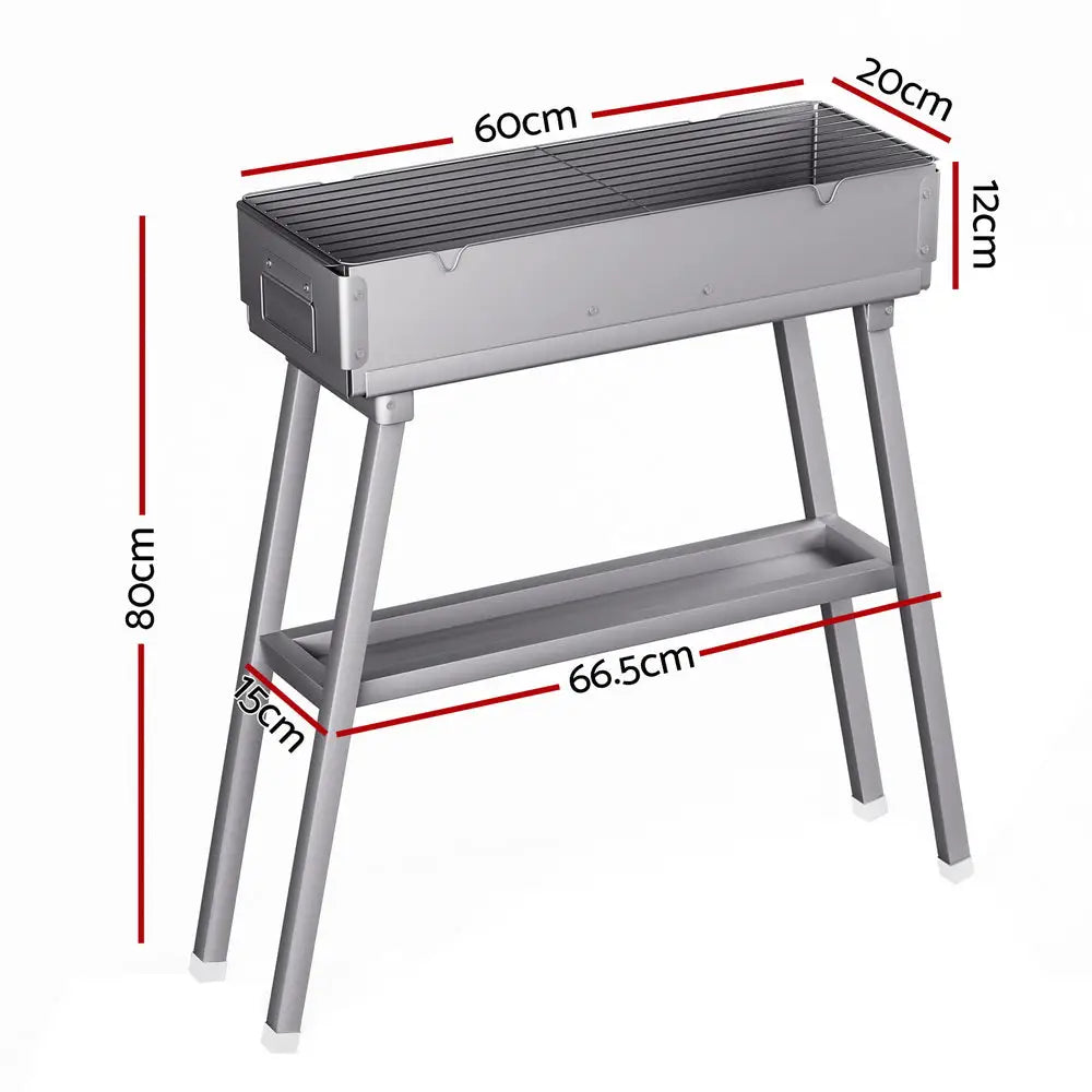 Grillz BBQ Grill Charcoal Smoker Portable Barbecue - Home & Garden > BBQ