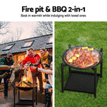 Grillz Fire Pit BBQ Grill 2-in-1 Outdoor - Home & Garden > BBQ > BBQ Tools