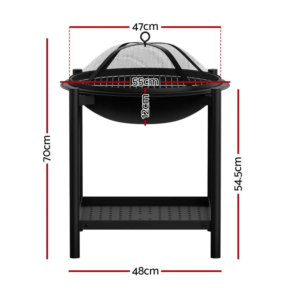 Grillz Fire Pit BBQ Grill 2-in-1 Outdoor - Home & Garden > BBQ > BBQ Tools