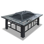 Grillz Fire Pit BBQ Grill Ice Bucket 3-In-1 Table - Home & Garden > Firepits