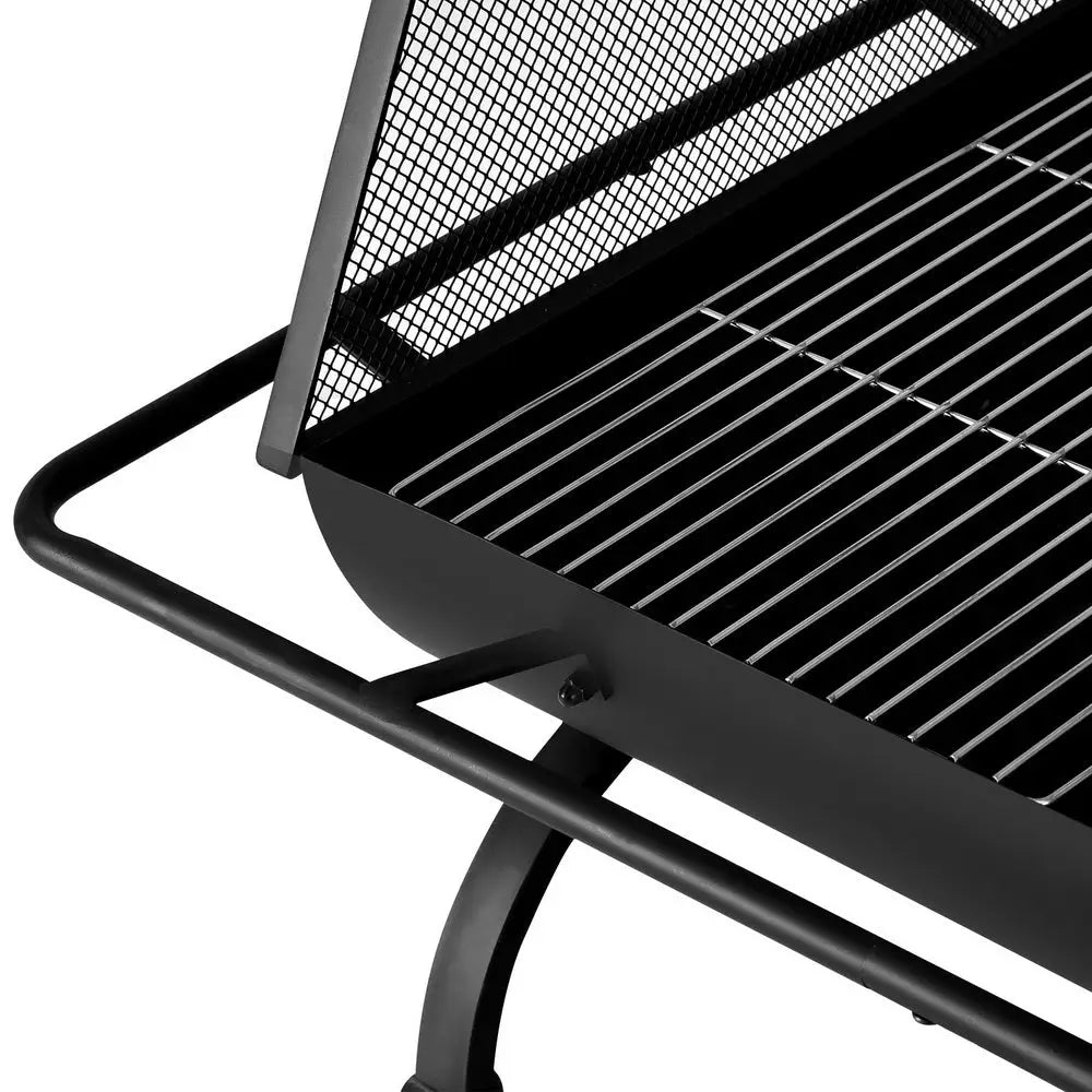 Grillz Fire Pit BBQ Grill Outdoor Fireplace Steel - Home & Garden > BBQ
