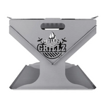 Grillz Fire Pit BBQ Grill Steel - Home & Garden > Firepits
