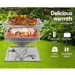 Grillz Fire Pit BBQ Grill with Carry Bag Camping - Home & Garden > BBQ
