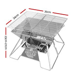 Grillz Fire Pit BBQ Grill with Carry Bag Portable - Home & Garden > Firepits