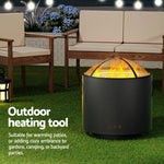 Grillz Fire Pit BBQ Portable Deep Bowl Outdoor Fireplace - Home & Garden > Firepits > Fire Pits