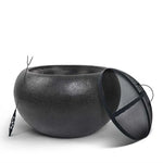 Grillz Fire Pit Bowl Black 61cm - Home & Garden > Firepits