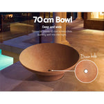 Grillz Fire Pit Bowl Cast Iron Rustic 70cm - Home & Garden > Firepits