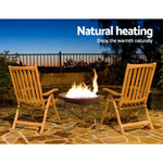 Grillz Fire Pit Cast Iron Rustic 60cm - Home & Garden > Firepits