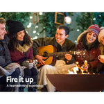 Grillz Fire Pit Cast Iron Rustic 70cm - Home & Garden > Firepits