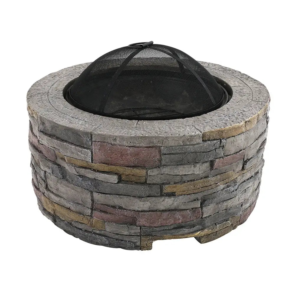 Grillz Fire Pit Table Round 70cm - Home & Garden > Firepits