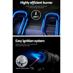 Grillz Portable Gas BBQ Grill 2 Burners - Home & Garden > BBQ