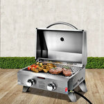 Grillz Portable Gas BBQ Grill 2 Burners - Home & Garden > BBQ