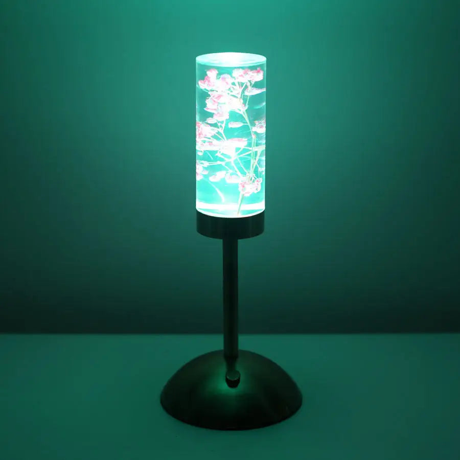 Gypsophila Paniculata Eternal Flower Acrylic Table Lamp - Color-Changing LED USB Rechargeable Touch Control - Home &