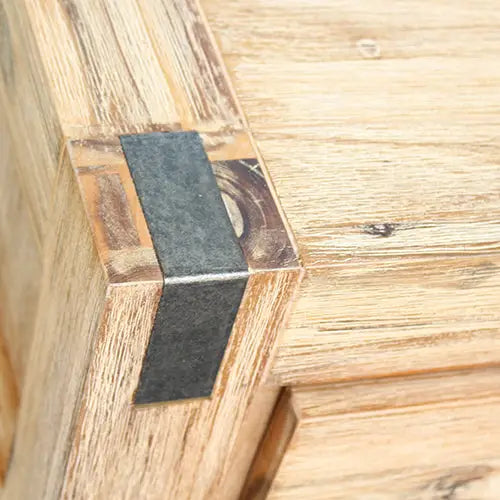 Hall Table 2 Storage Drawers Solid Acacia Wooden Frame Hallway in Oak Color - Furniture > Living Room