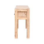 Hall Table 2 Storage Drawers Solid Acacia Wooden Frame Hallway in Oak Color - Furniture > Living Room