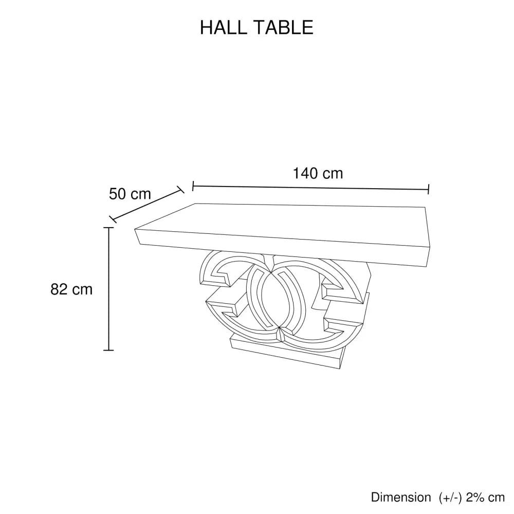 Hall Table MDF & Mirror & Crushed Acrylic Diamonds Silver Colour - Furniture > Dining > Buffets & Sideboards