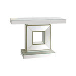 Hall Table Rectangular Shape MDF & Mirror Attractive Base - Furniture > Dining > Buffets & Sideboards