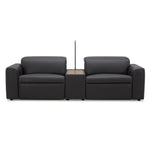 Hallie 2 Seater Genuine Leather Sofa Lounge Electric Powered Recliner Graphite - Furniture > Sofas