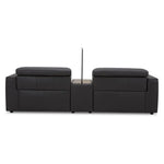 Hallie 2 Seater Genuine Leather Sofa Lounge Electric Powered Recliner Graphite - Furniture > Sofas