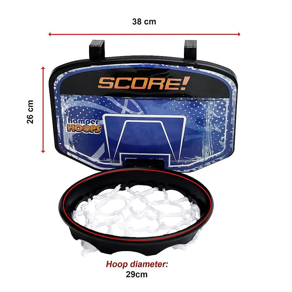 Hamper Basketball Laundry Hoop Hanging Clothes Basket Storage Kids Fun Door Bag - Home & Garden > Laundry & Cleaning