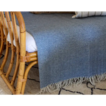 Hampton Throw - Merino Wool Blend - Blue - Home & Garden > Decor