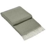 Hampton Throw - Merino Wool Blend - Light Grey - Home & Garden > Decor