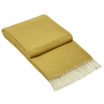 Hampton Throw - Merino Wool Blend - Mustard - Home & Garden > Decor