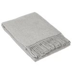 Hampton Throw - Merino Wool Blend - Silver - Home & Garden > Decor