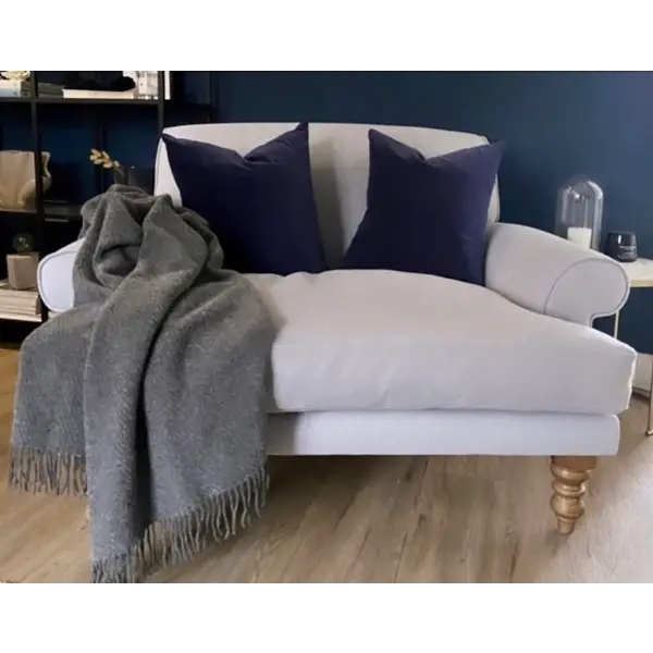 Hampton Throw - Merino Wool Blend - Slate - Home & Garden > Decor