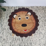 Hand Carved Children’s Table Wooden LION Theme - Baby & Kids > Kid’s Furniture