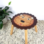 Hand Carved Children’s Table Wooden LION Theme - Baby & Kids > Kid’s Furniture