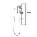 Hand Held Shower Rail Soap Dish Bathroom Set - Furniture > Bathroom > Shower Heads & Screens