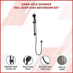 Hand Held Shower Rail Soap Dish Bathroom Set - Furniture > Bathroom > Shower Heads & Screens