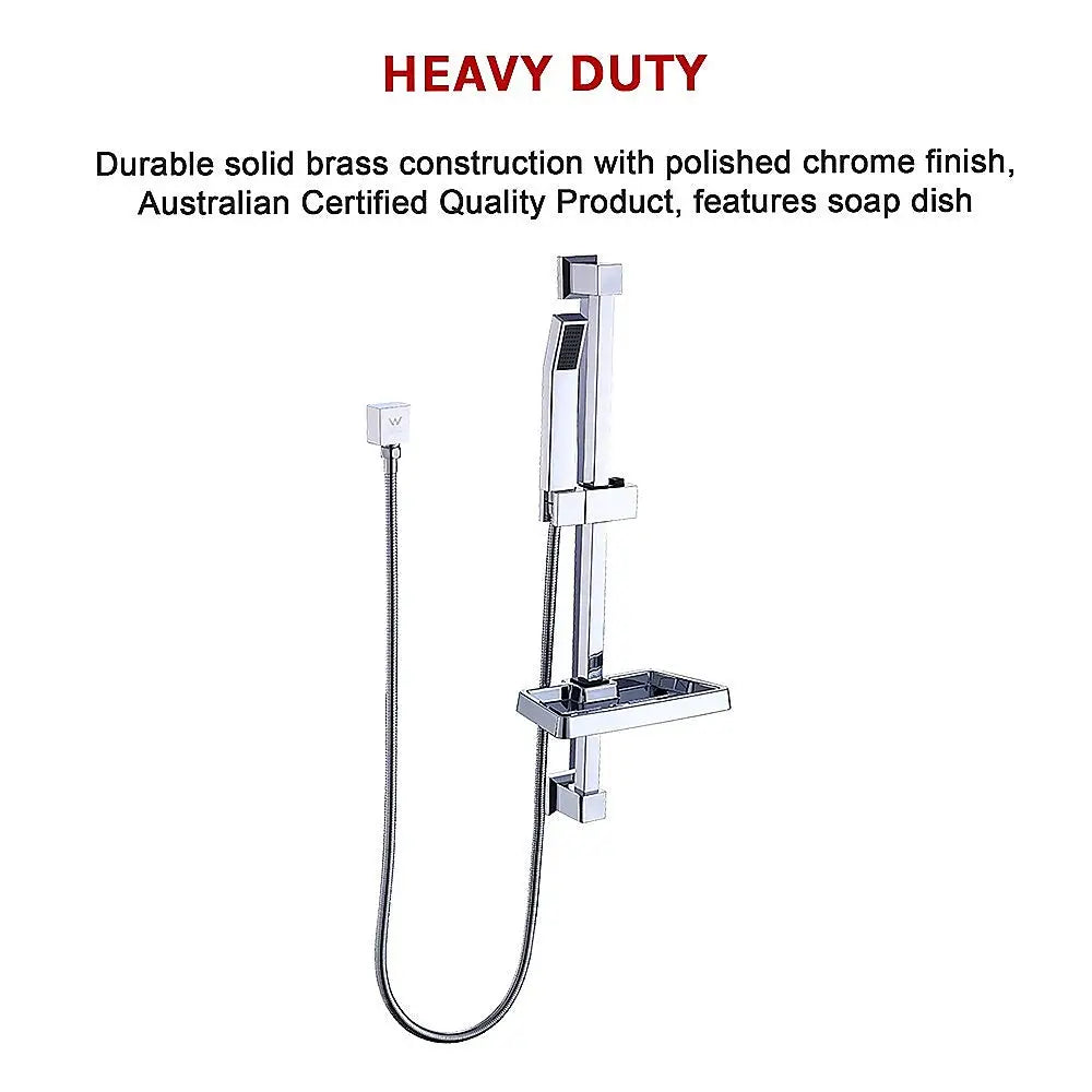 Hand Held Shower Rail Soap Dish Bathroom Set - Furniture > Bathroom > Shower Heads & Screens