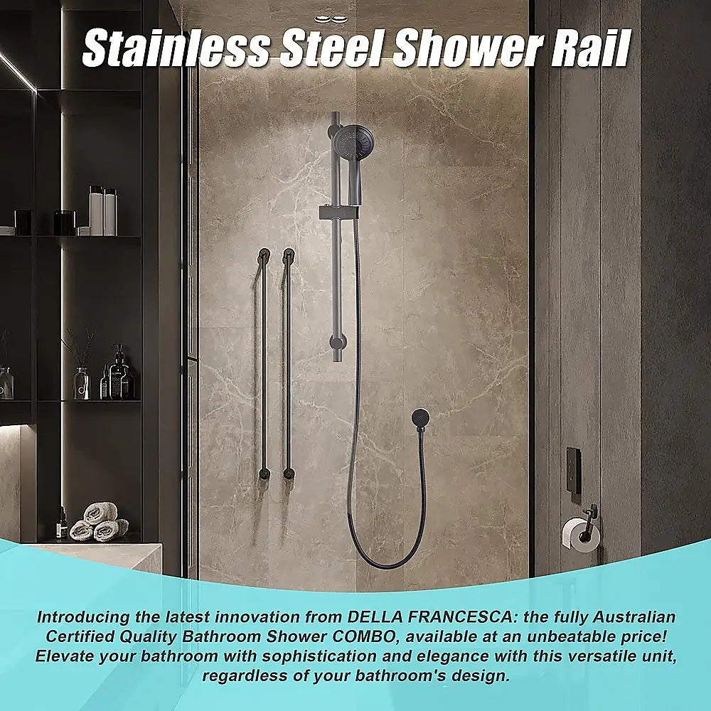 Hand Held Shower Rail Soap Dish Bathroom Set - Furniture > Bathroom > Shower Heads & Screens
