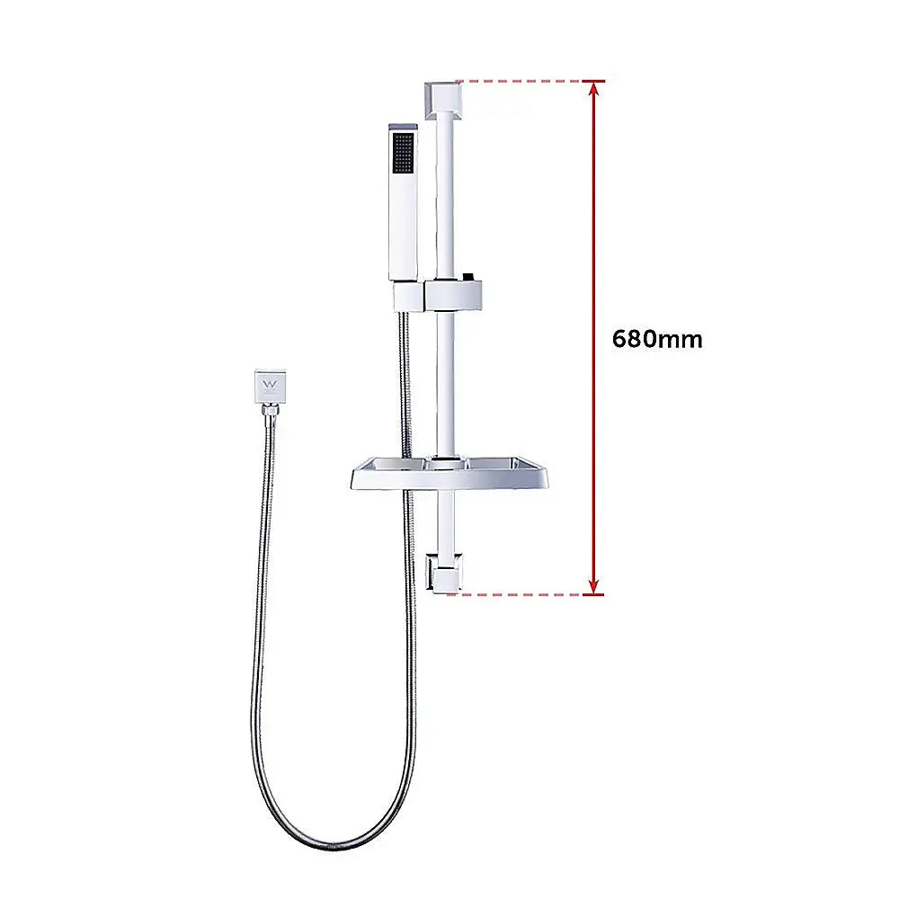 Hand Held Shower Rail Soap Dish Bathroom Set - Furniture > Bathroom > Shower Heads & Screens