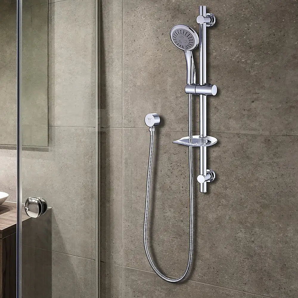 Hand Held Shower Rail Soap Dish Bathroom Set - Furniture > Bathroom > Shower Heads & Screens