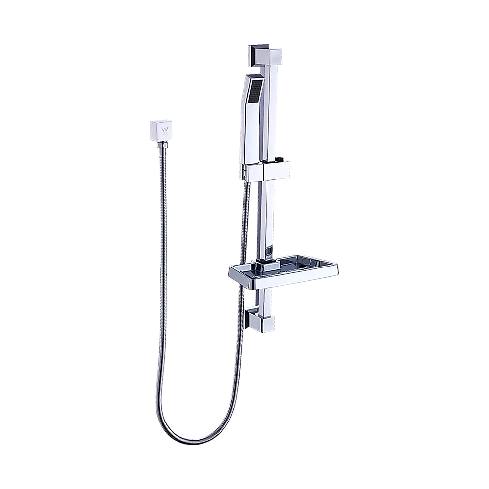 Hand Held Shower Rail Soap Dish Bathroom Set - Furniture > Bathroom > Shower Heads & Screens