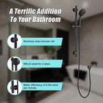 Hand Held Shower Rail Soap Dish Bathroom Set - Furniture > Bathroom > Shower Heads & Screens