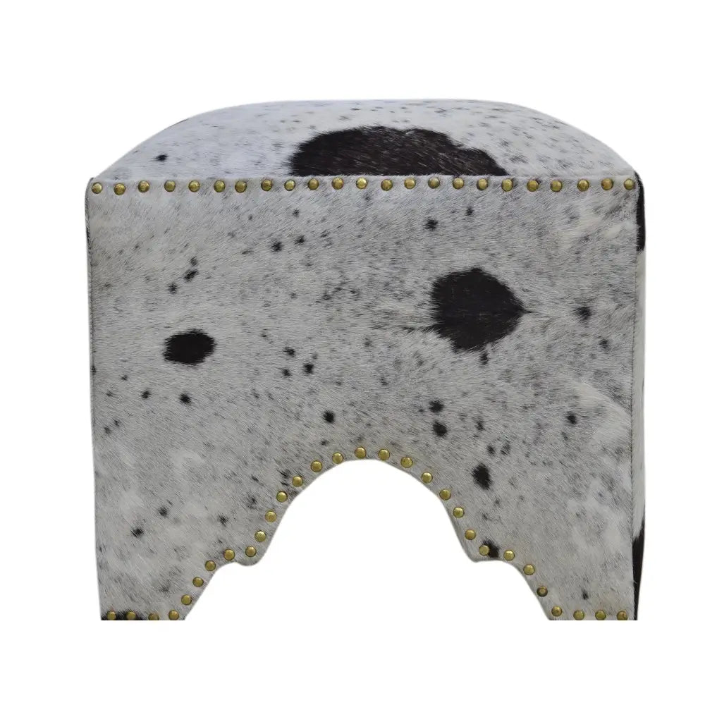 HAND MADE HAND CRAFTED COW OTTOMAN - Furniture > Living Room > Ottomans & Footstools