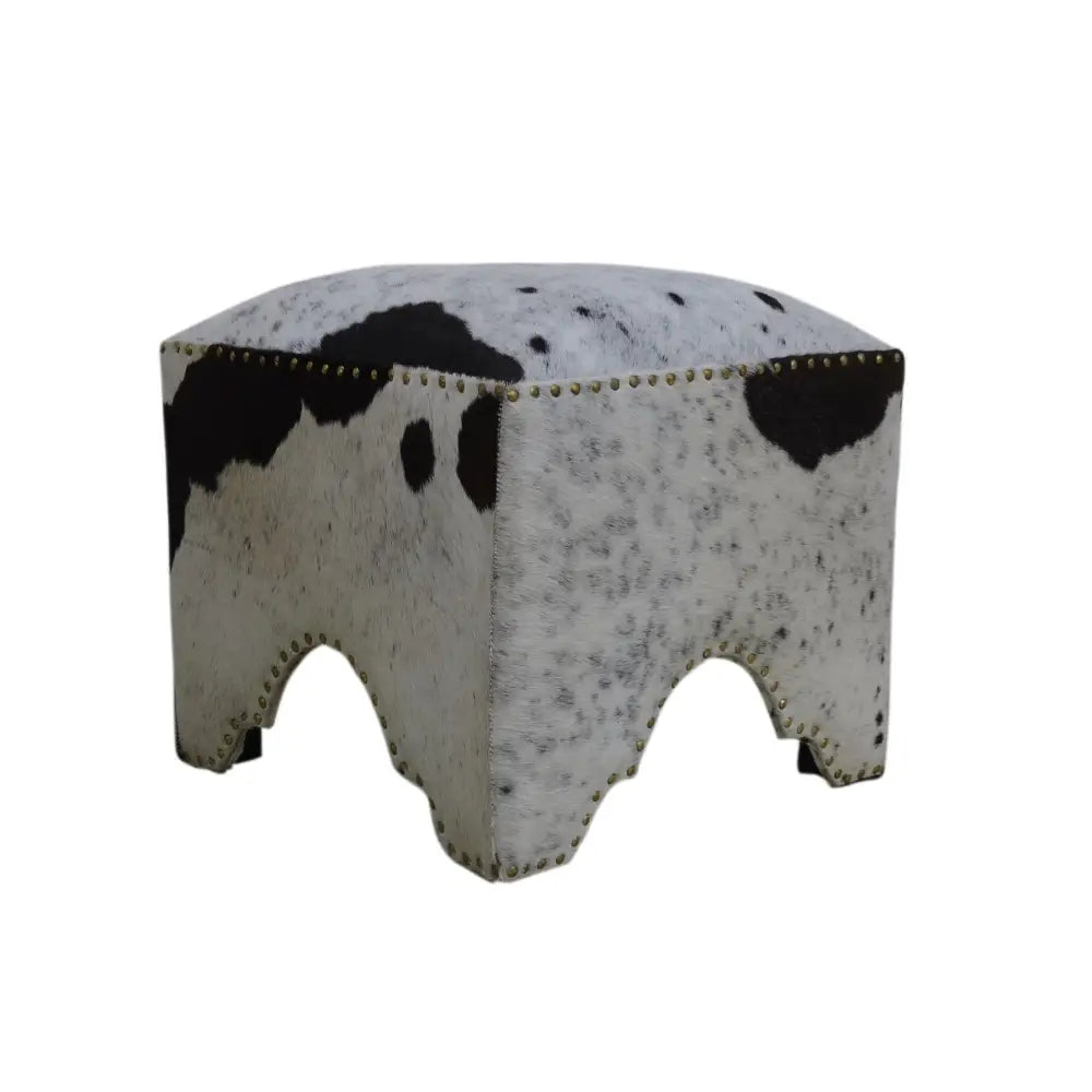 HAND MADE HAND CRAFTED COW OTTOMAN - Furniture > Living Room > Ottomans & Footstools